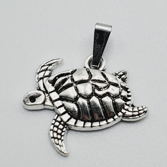 Sea Turtle silver necklace bracelet pendant charm handmade New 2 for 20.00 - Picture 1 of 3